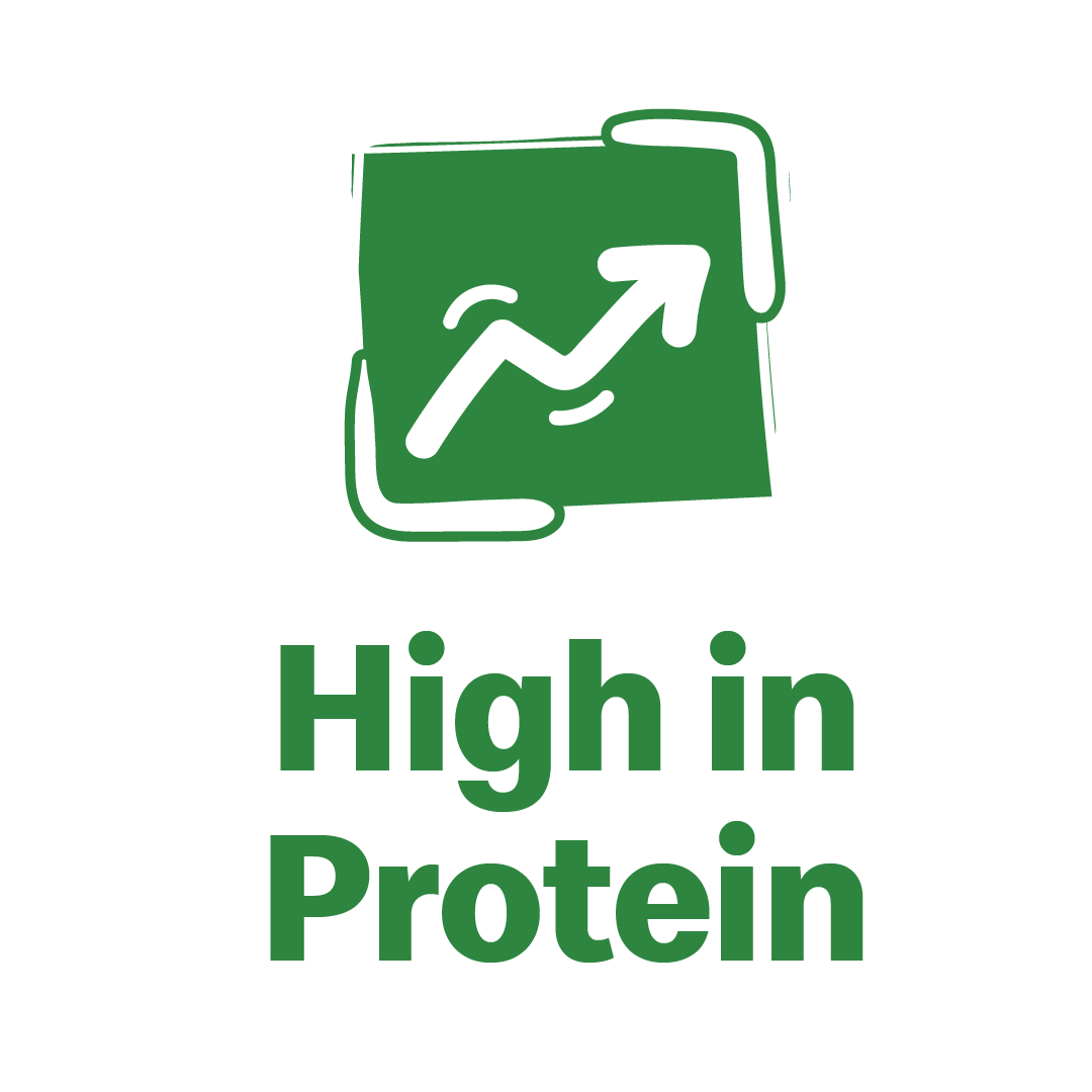 High in protein