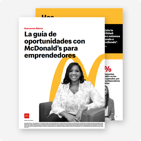 La guía de oportunidades con McDonald’s para el emprendedor